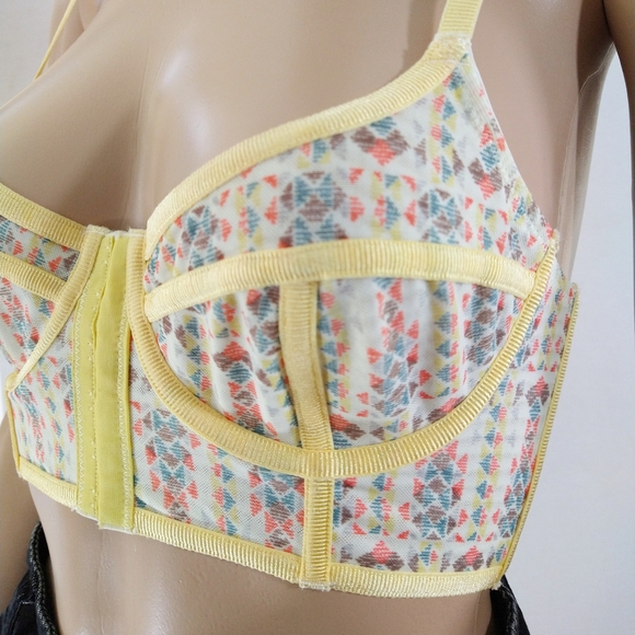 Free People Intimately | Longline Corset Bralette with Boning | Size 32C - Picture 5 of 14